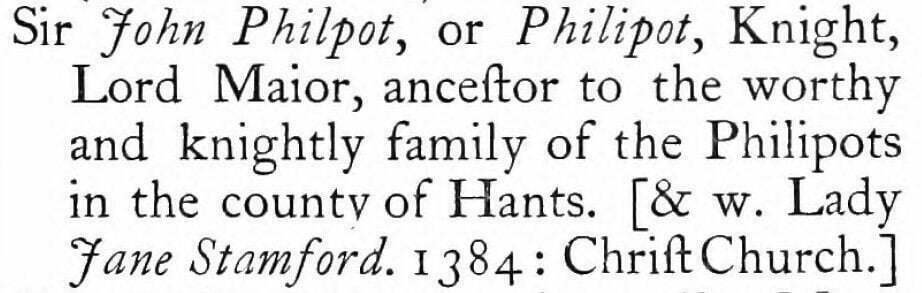 Sir John Philipot tomb
