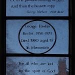 George Fawkes Memorial West Window