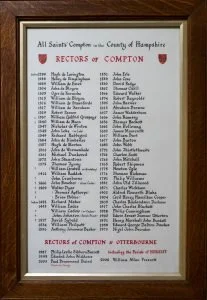 Compton Clergy of Long Ago