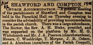 Shawford and Compton Church Accommodation