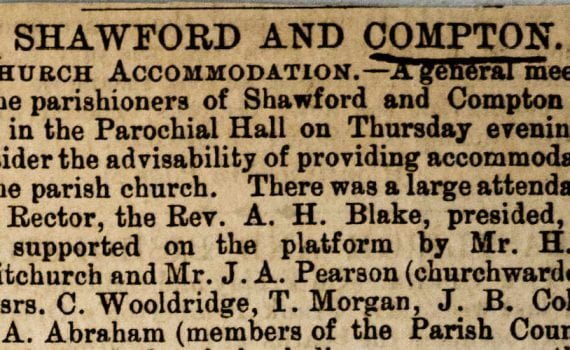 Shawford and Compton Church Accommodation