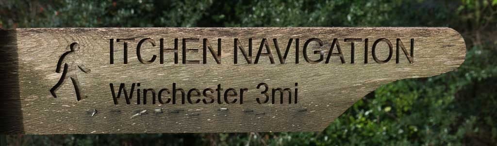 Itchen Navigation Footpath sign