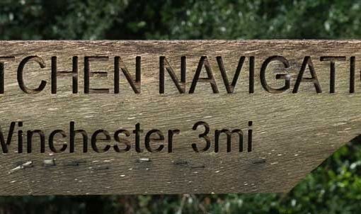 Itchen Navigation Footpath sign