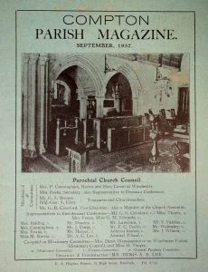 Compton Parish Magazine cover for The Ancient Roads of Compton
